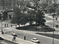 Trg maršala Tita (današnji Trg Republike Hrvatske), Mažuranićev trg, oko 1965. godine
